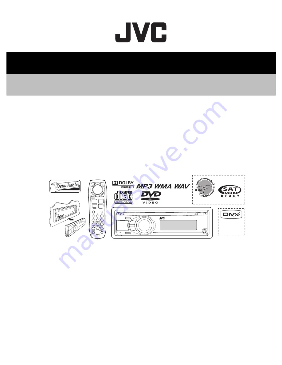 JVC KD-ADV5580J Скачать руководство пользователя страница 1