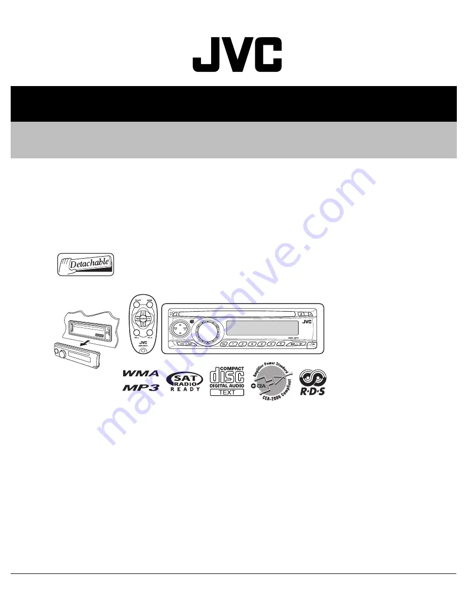 JVC KD-AR370J Service Manual Download Page 1