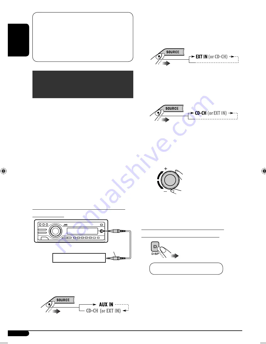 JVC KD-AR470 - Radio / CD Скачать руководство пользователя страница 16