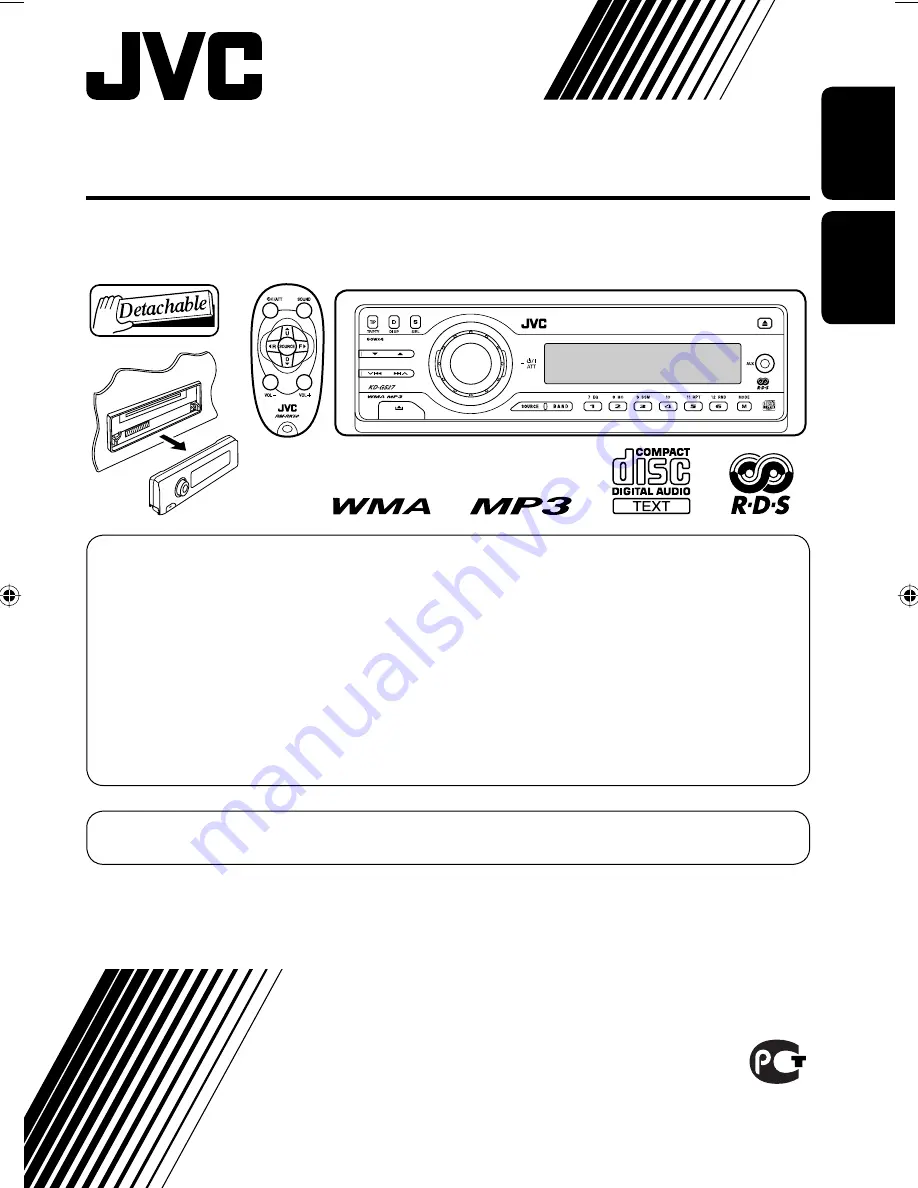 JVC KD-AR470 - Radio / CD Instructions Manual Download Page 111