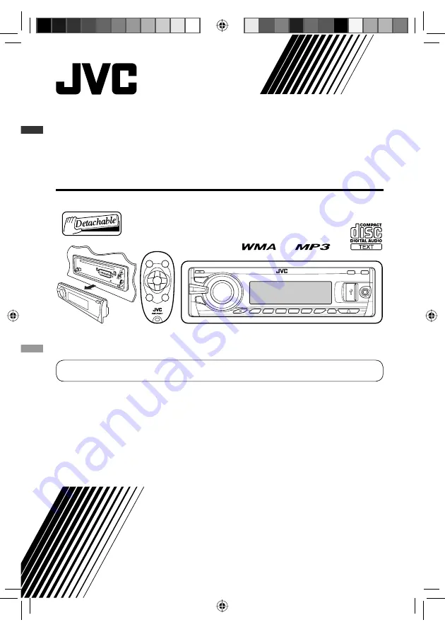 JVC KD-G744 Скачать руководство пользователя страница 1