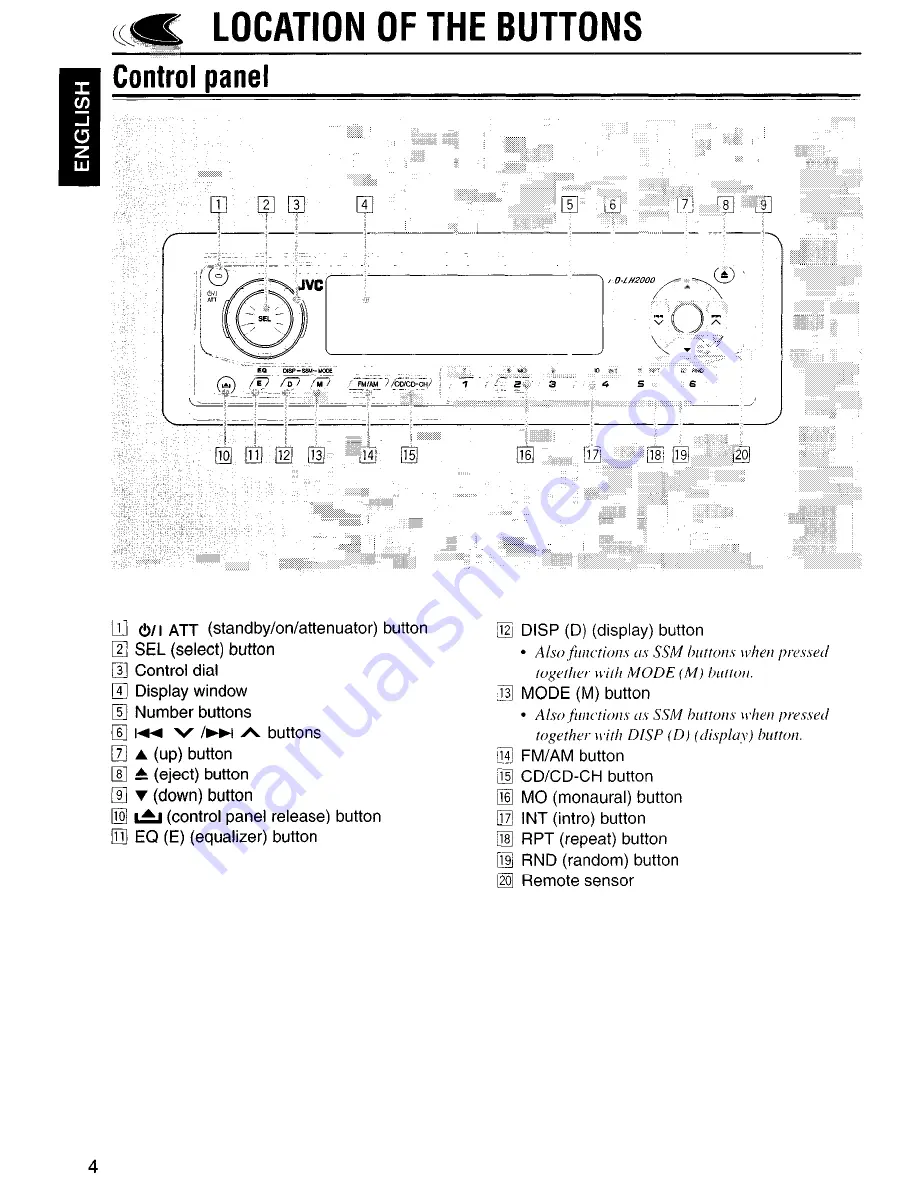 JVC KD-LH2000 Instructions Manual Download Page 4