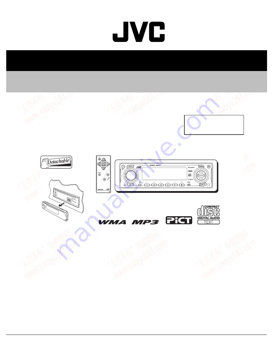 JVC KD-LH305 Скачать руководство пользователя страница 1