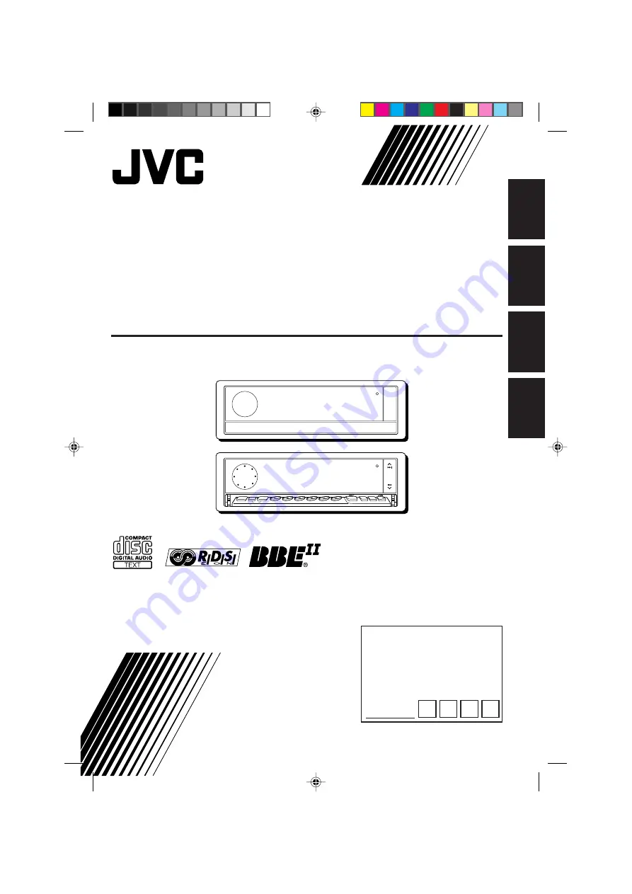 JVC KD-LX110R Instructions Manual Download Page 1