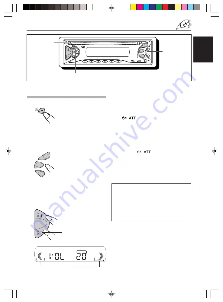 JVC KD-S5050 - In-Dash CD Player Instruction Manual Download Page 5