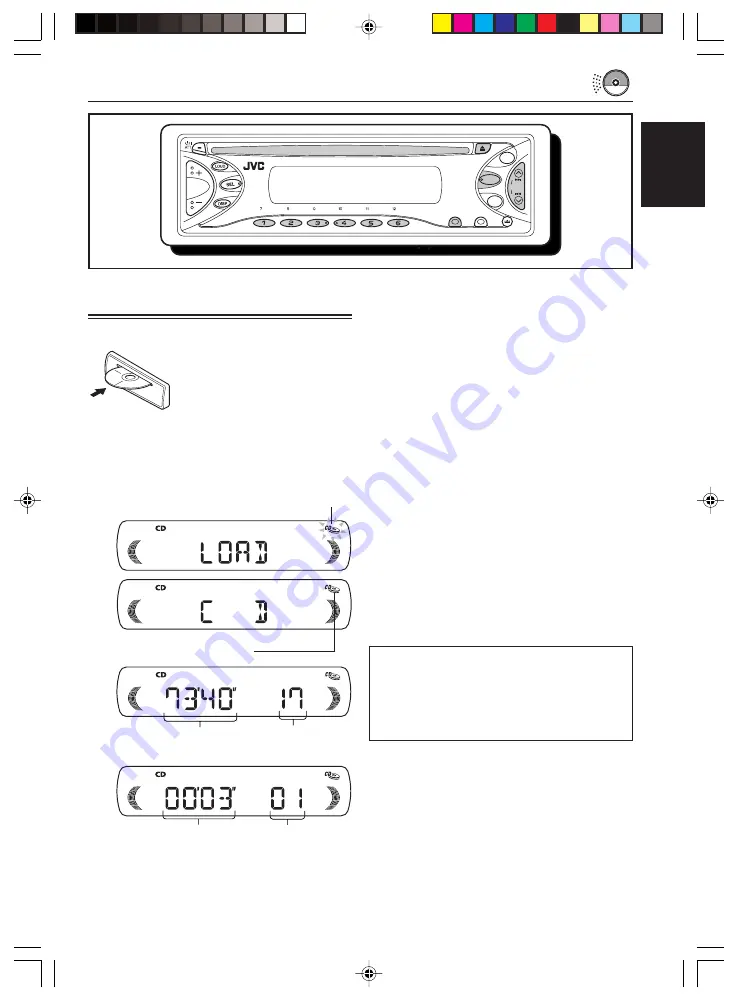 JVC KD-S5050 - In-Dash CD Player Instruction Manual Download Page 9