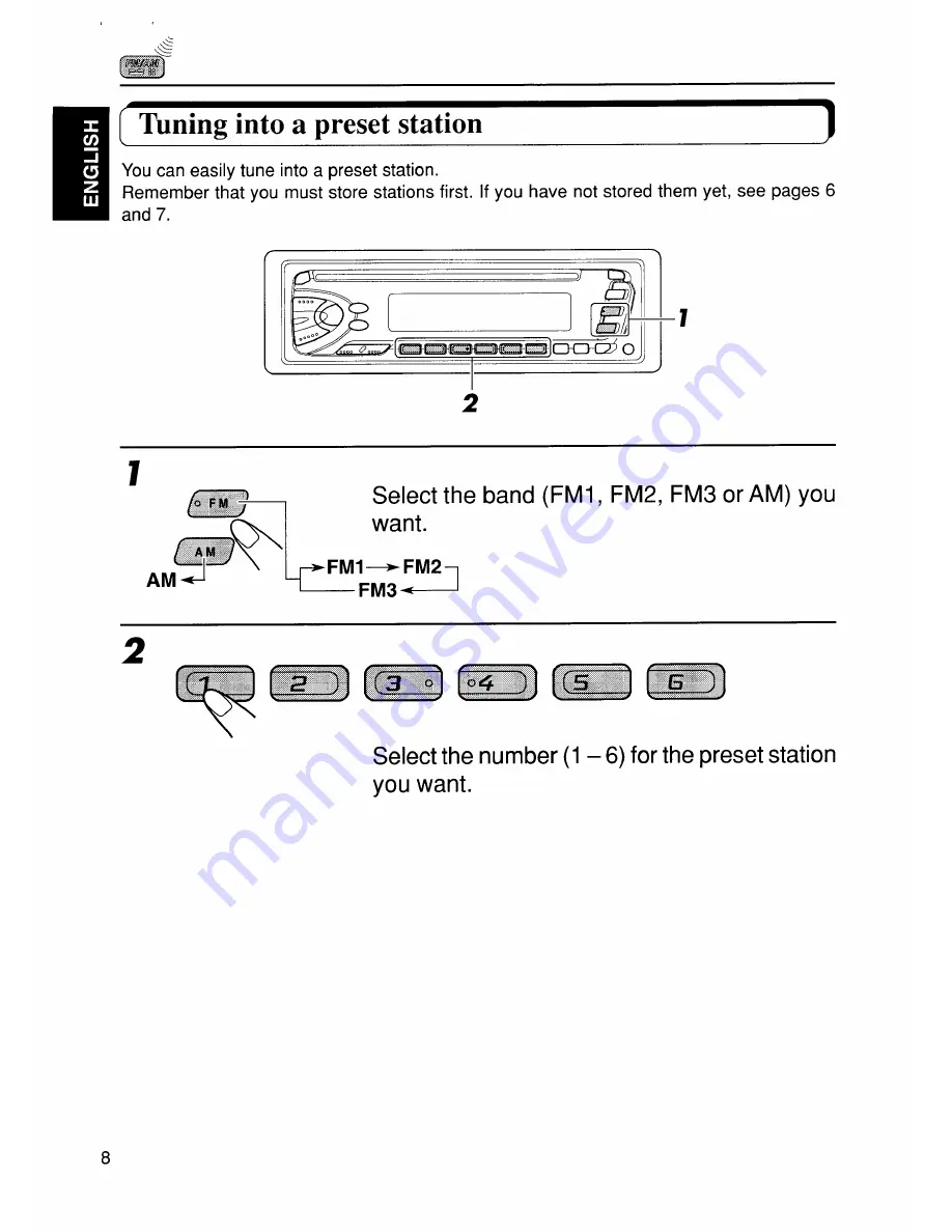 JVC KD-S575 Instructions Manual Download Page 8