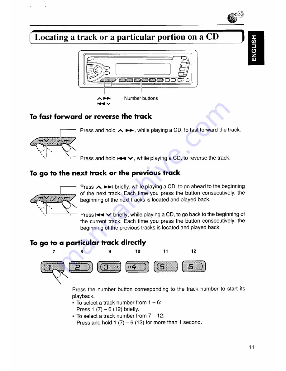 JVC KD-S575 Instructions Manual Download Page 11