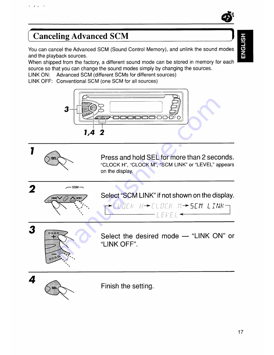 JVC KD-S575 Instructions Manual Download Page 17