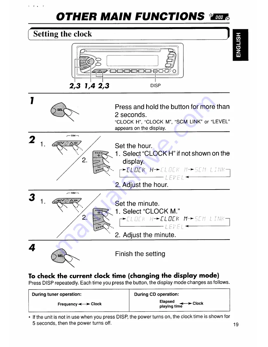 JVC KD-S575 Instructions Manual Download Page 19