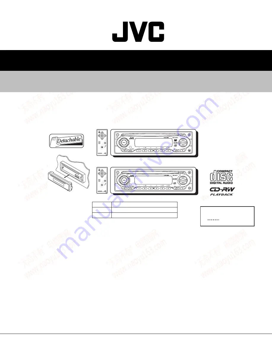 JVC KD-S690 Скачать руководство пользователя страница 1