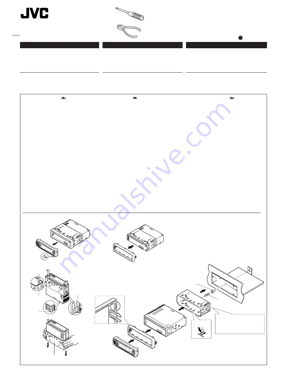 JVC KD-S777R Installation & Connection Manual Download Page 1