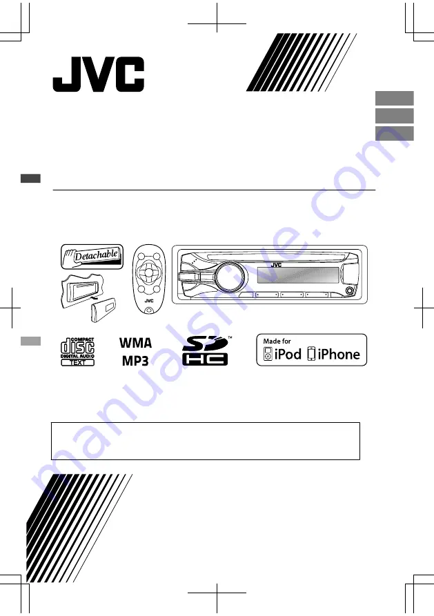 JVC KD-SD636 Instructions Manual Download Page 1