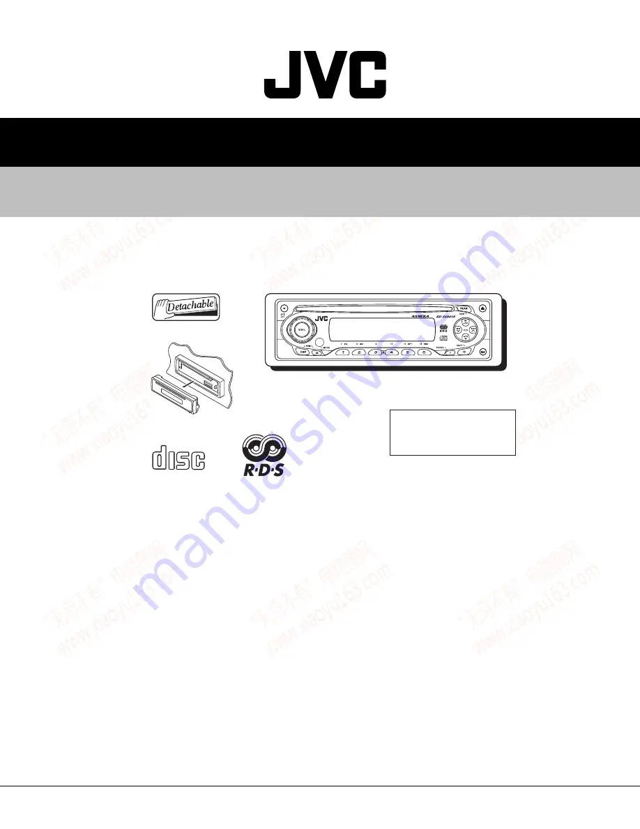 JVC KD-SX841R Service Manual Download Page 1