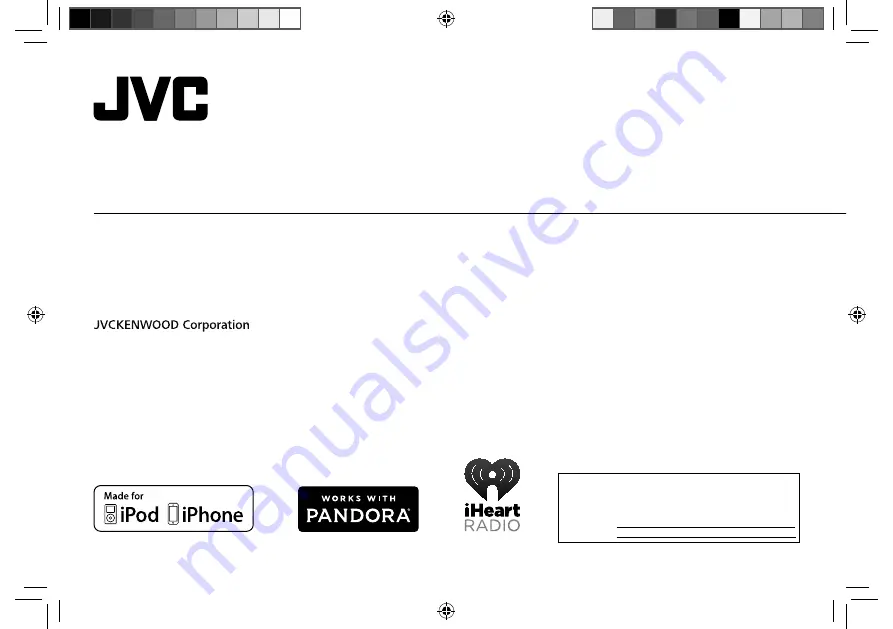 JVC KD-X220 Instruction Manual Download Page 1