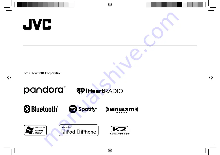 JVC KD-X255BT Instruction Manual Download Page 1