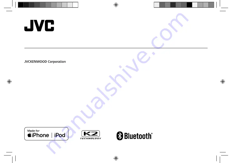 JVC KD-X282BT Instruction Manual Download Page 1