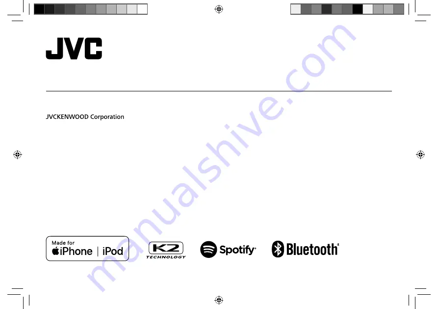 JVC KD-X375BT Instruction Manual Download Page 1