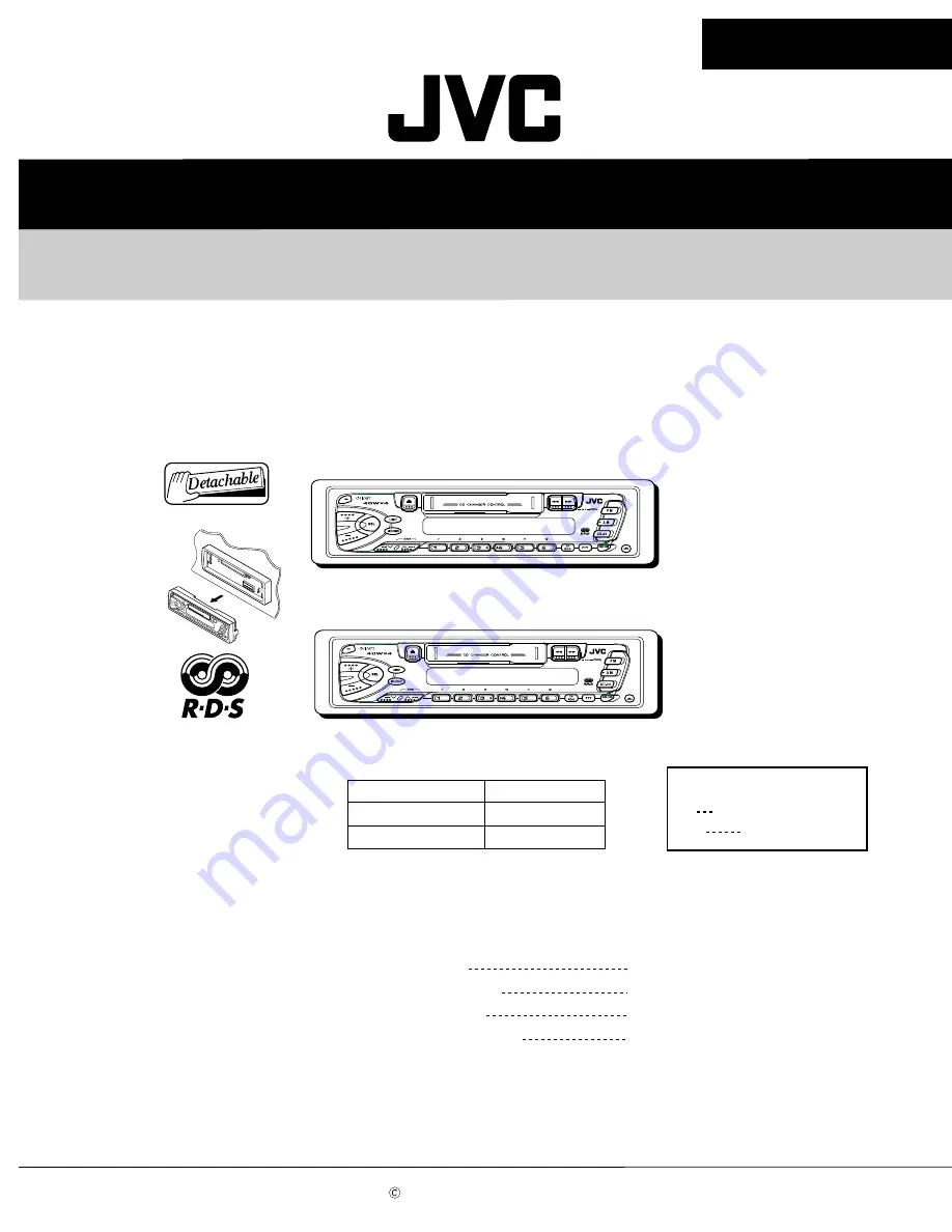 JVC KS-FX470R Service Manual Download Page 1