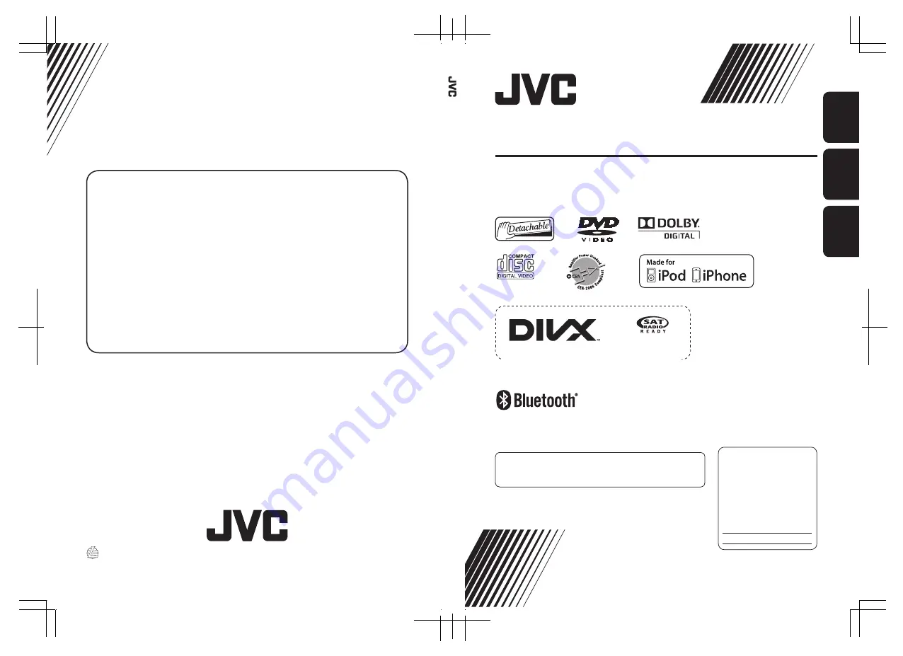 JVC KW-ADV794 Instructions Manual Download Page 1