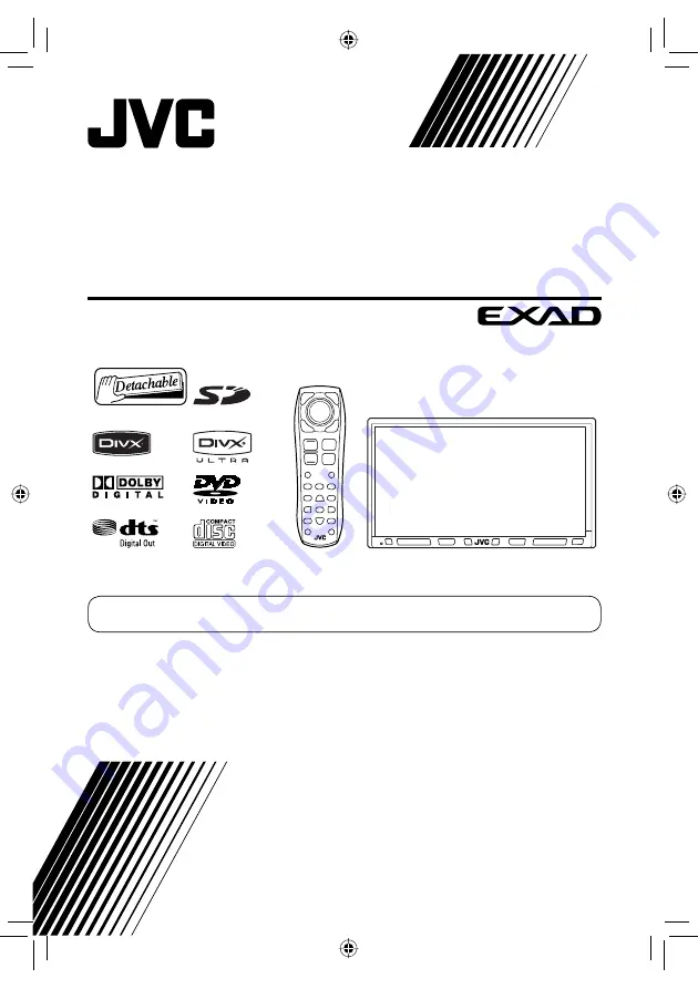 JVC KW-AVX814 Instructions Manual Download Page 1