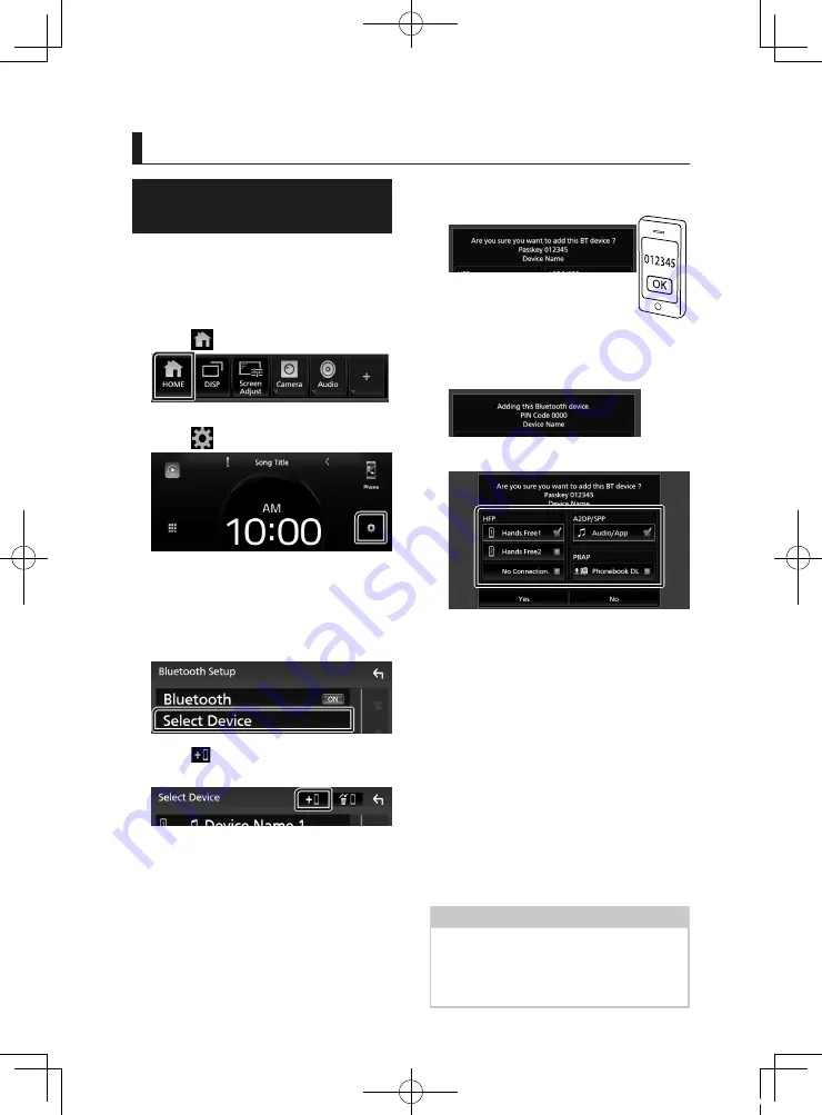 JVC KW-M855BW Quick Start Manual Download Page 84