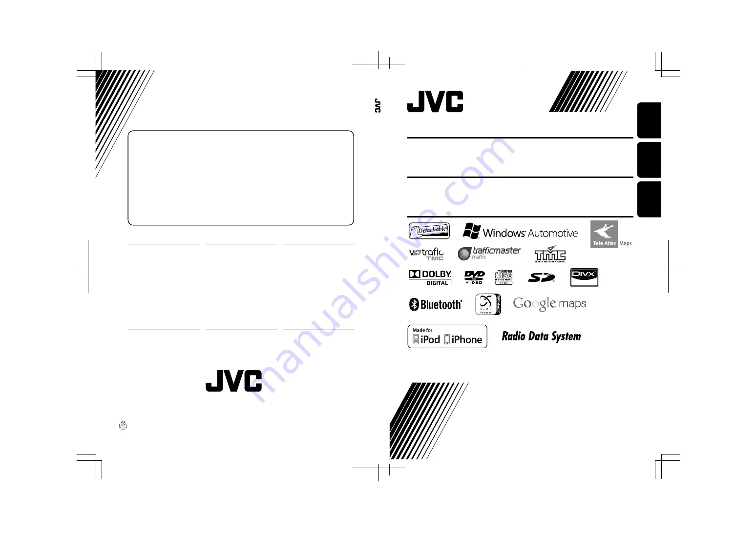 JVC KW-NT3 Скачать руководство пользователя страница 1