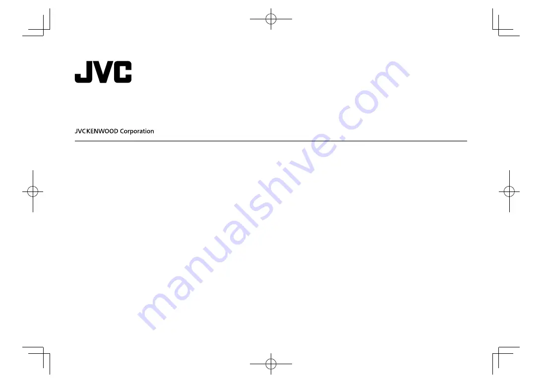 JVC KW-V240BT Instruction Manual Download Page 1