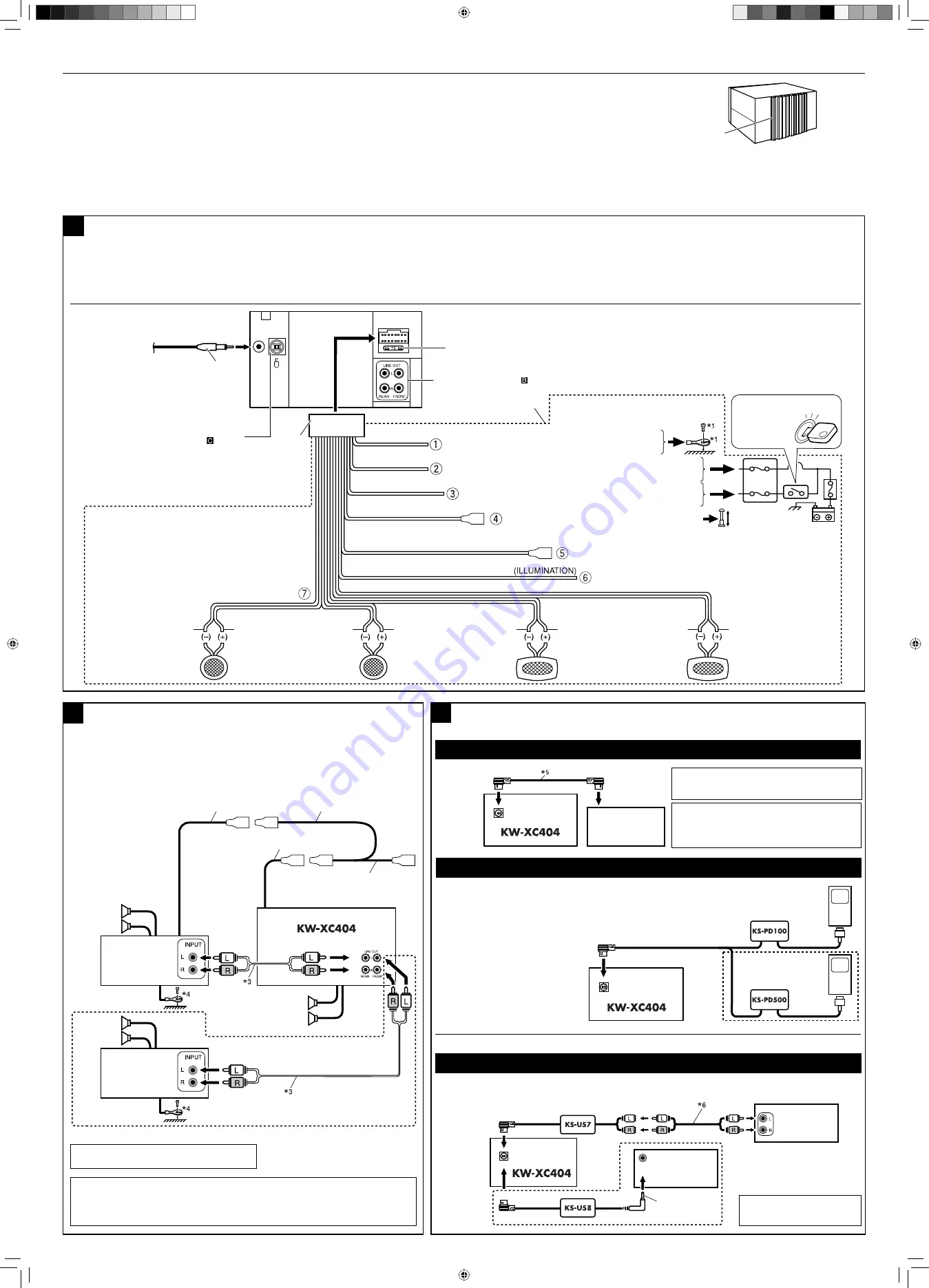 JVC KW-XC404 Installation & Connection Manual Download Page 2