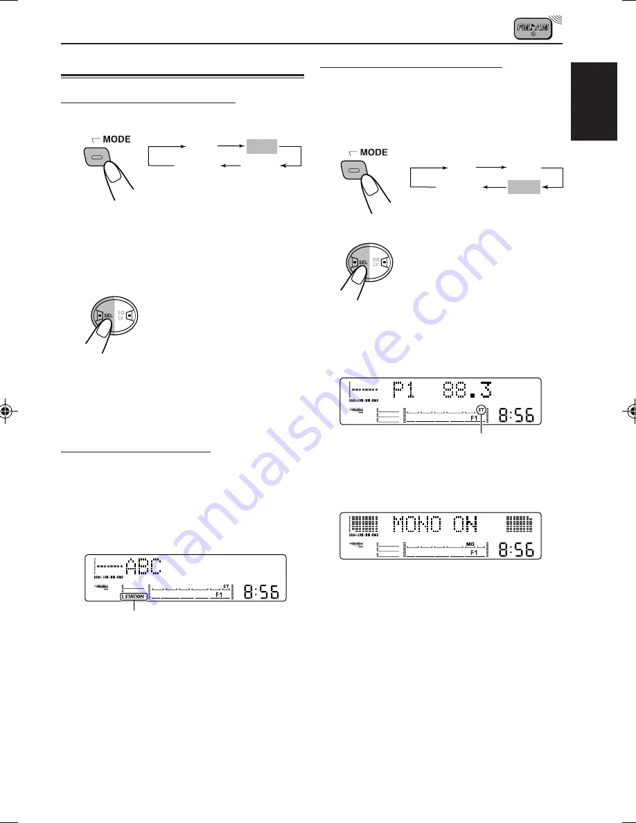 JVC KW-XC777 - Radio / CD Скачать руководство пользователя страница 11