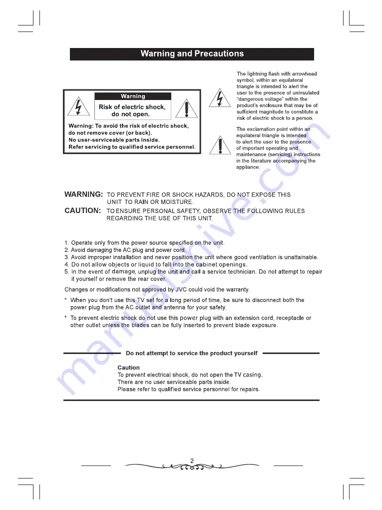 JVC LT-55N7125A User Manual Download Page 3