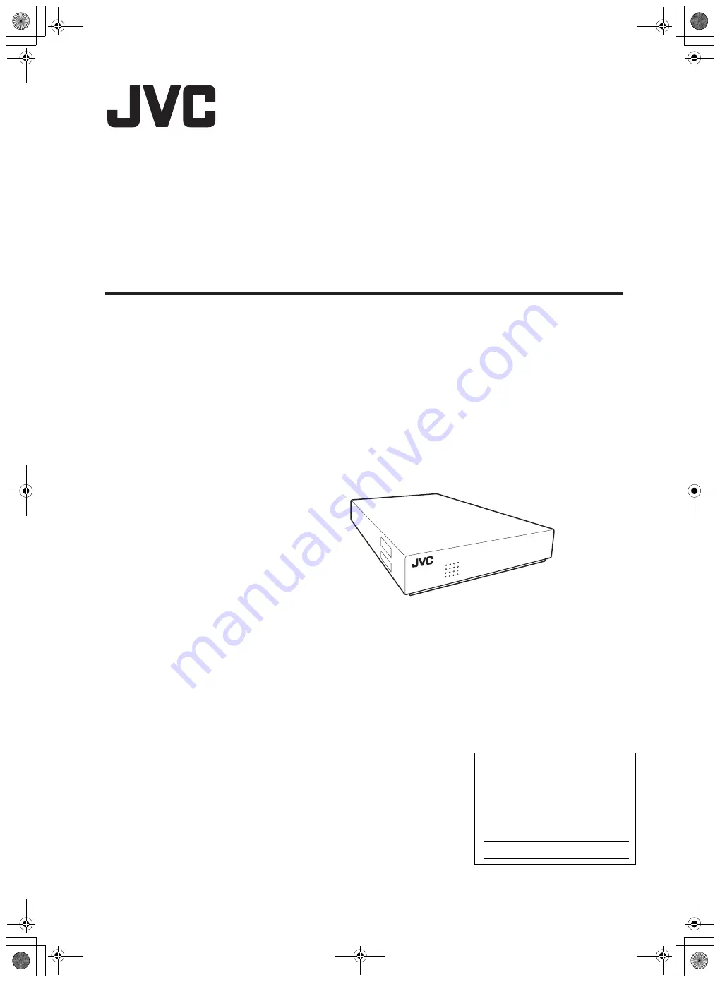 JVC PK-EXT40T Instructions Manual Download Page 1