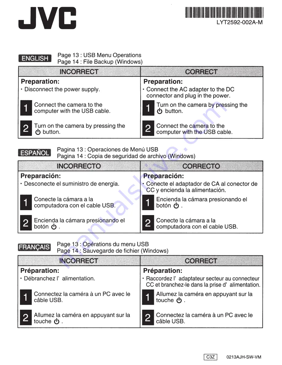 JVC Procision GC-PX100 User Manual Download Page 224