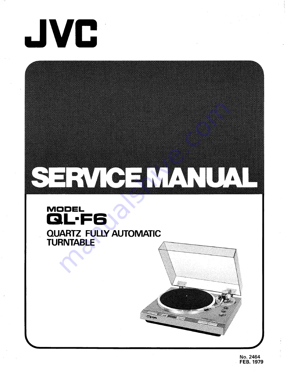 JVC QL-F6 Service Manual Download Page 1