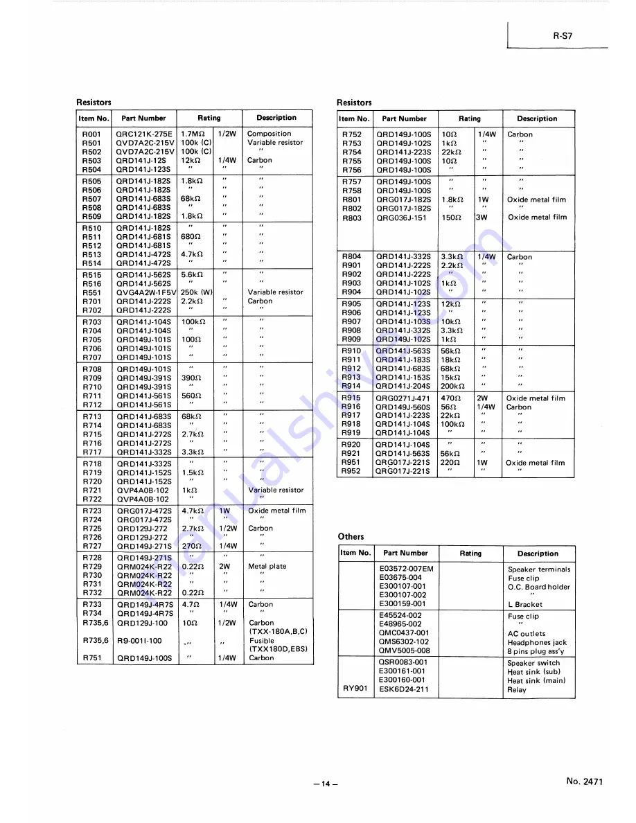 JVC R-S7 Service Manual Download Page 15