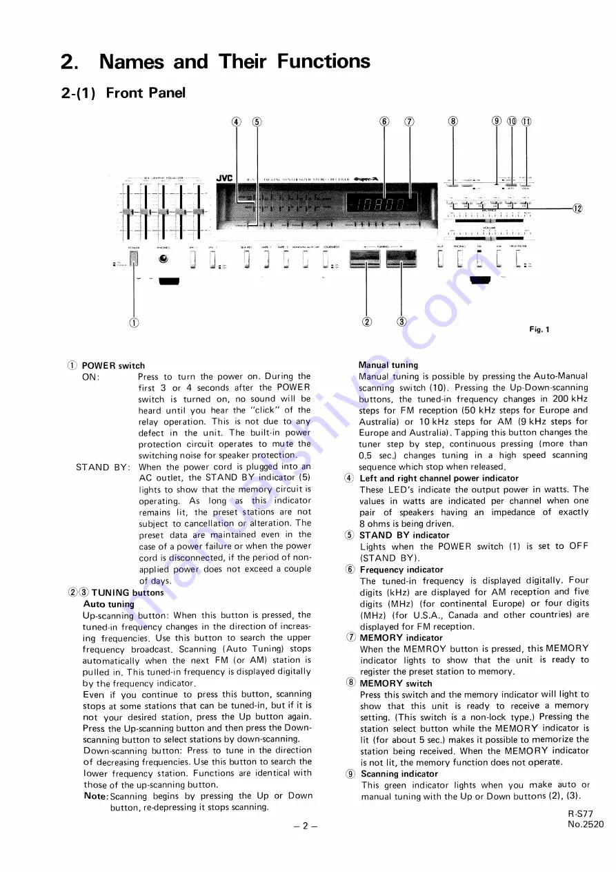 JVC R-S77 Service Manual Download Page 3