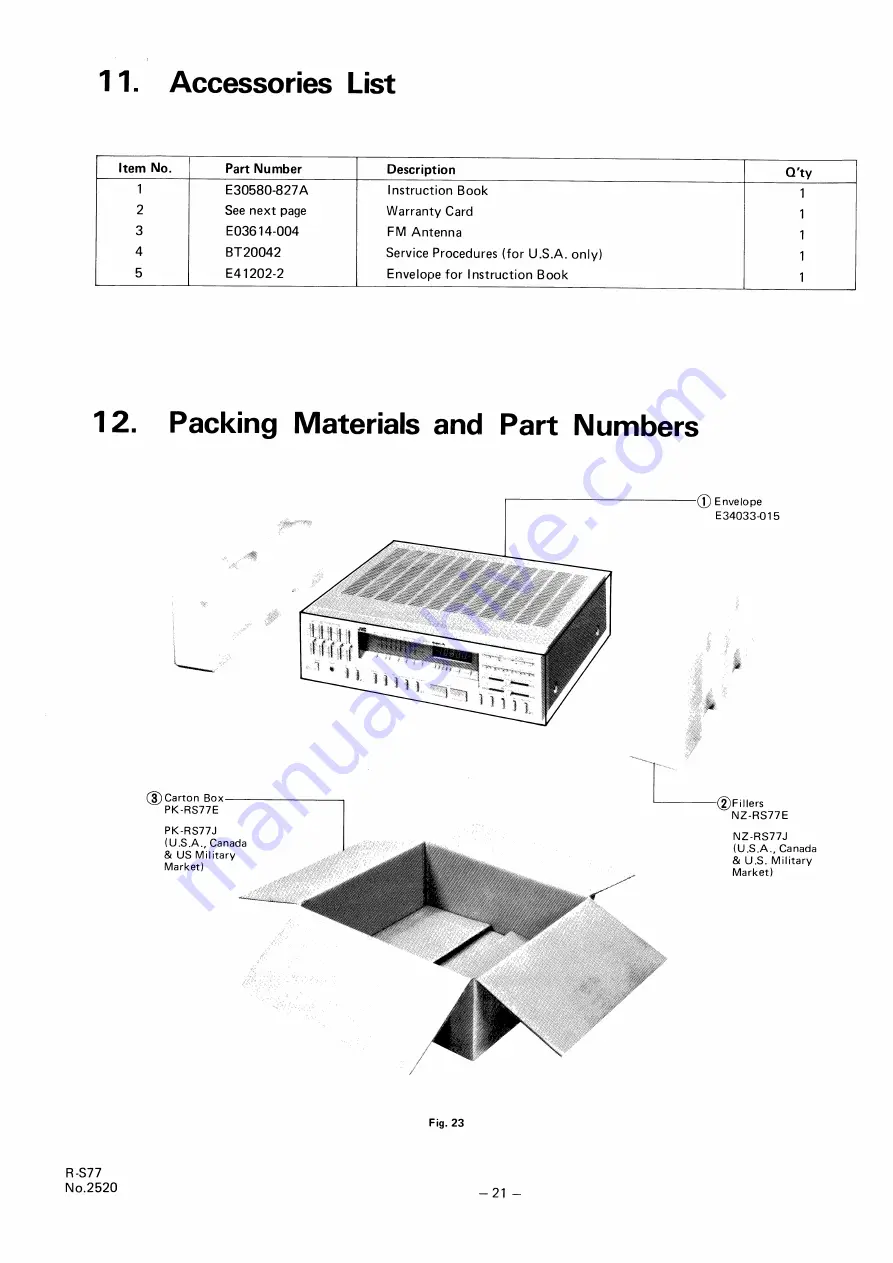 JVC R-S77 Service Manual Download Page 22