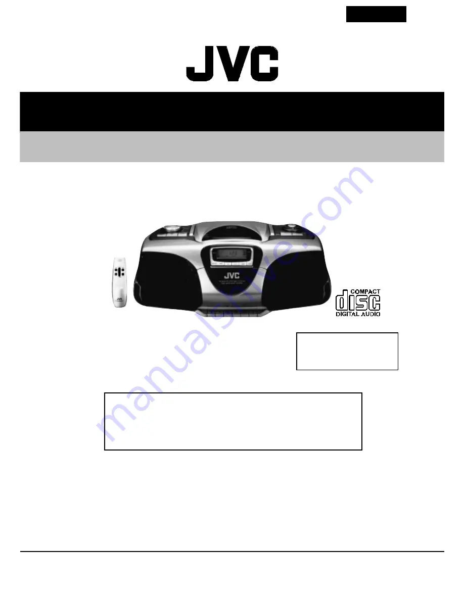 JVC RC-BX33SL Service Manual Download Page 17