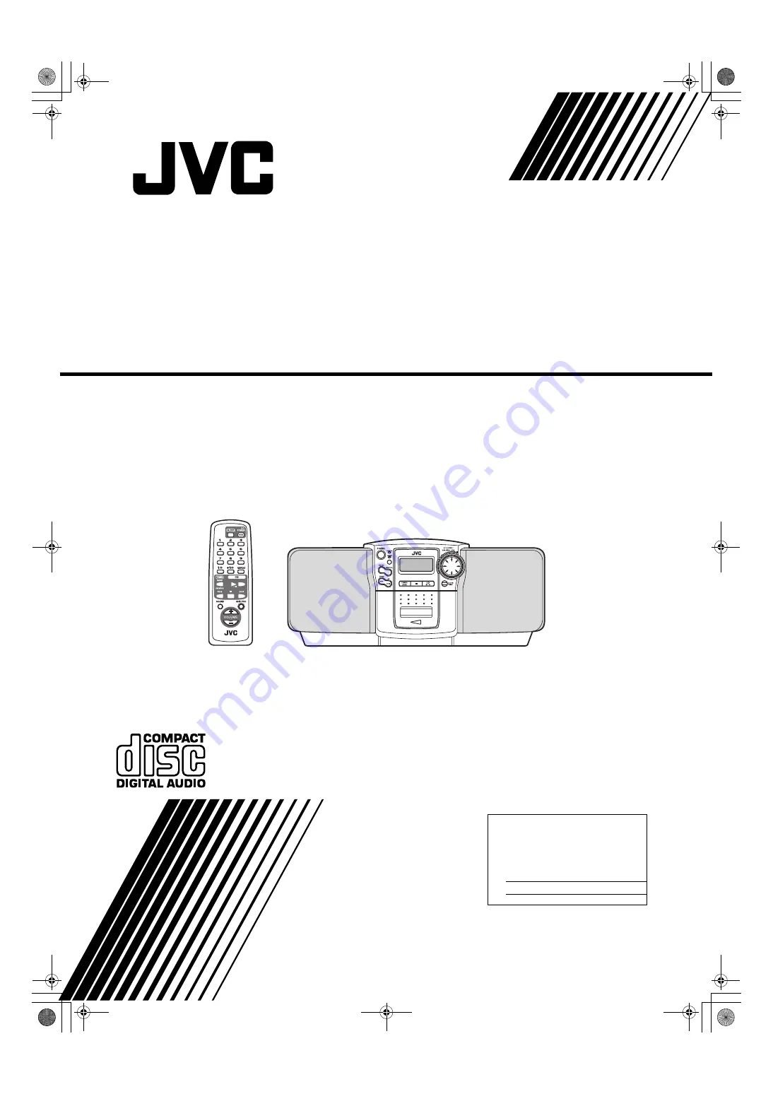 JVC RC-BZ6 Скачать руководство пользователя страница 1