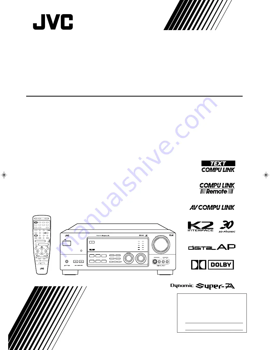 JVC RX-1024VBK Instructions Manual Download Page 1