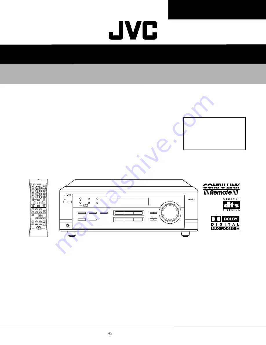 JVC RX-5020VBK Service Manual Download Page 1