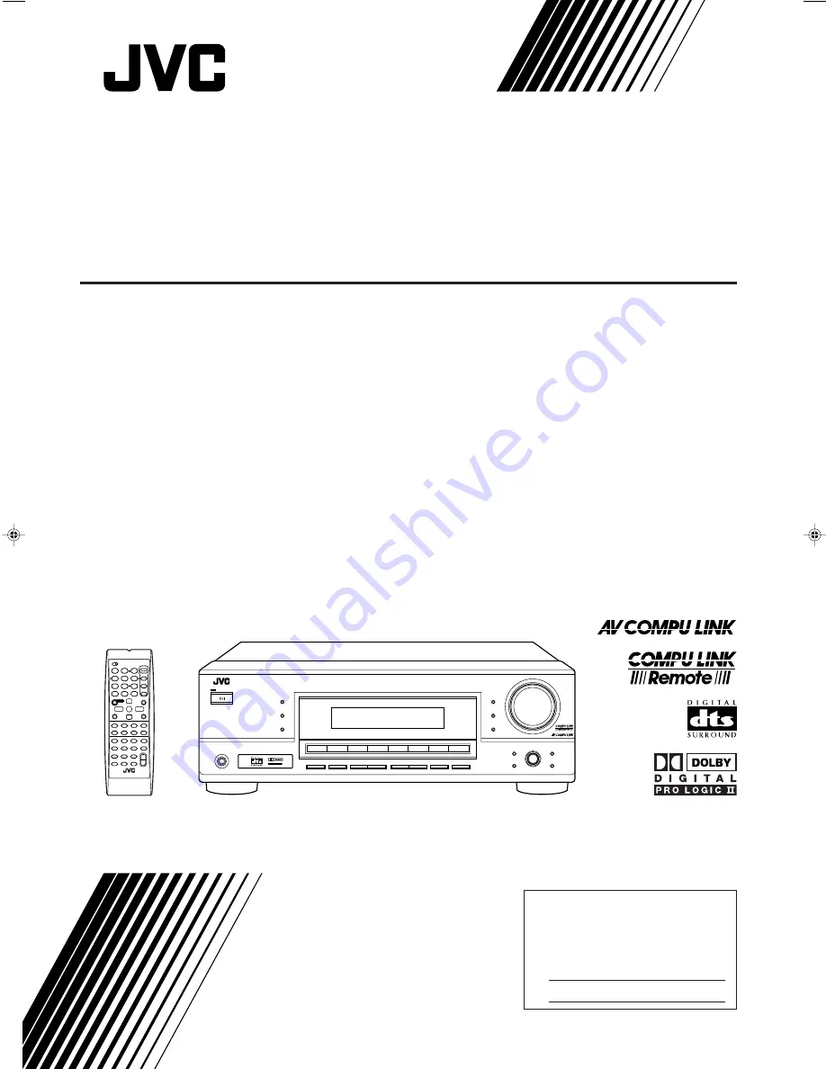 JVC RX-5030VBK Instructions Manual Download Page 1