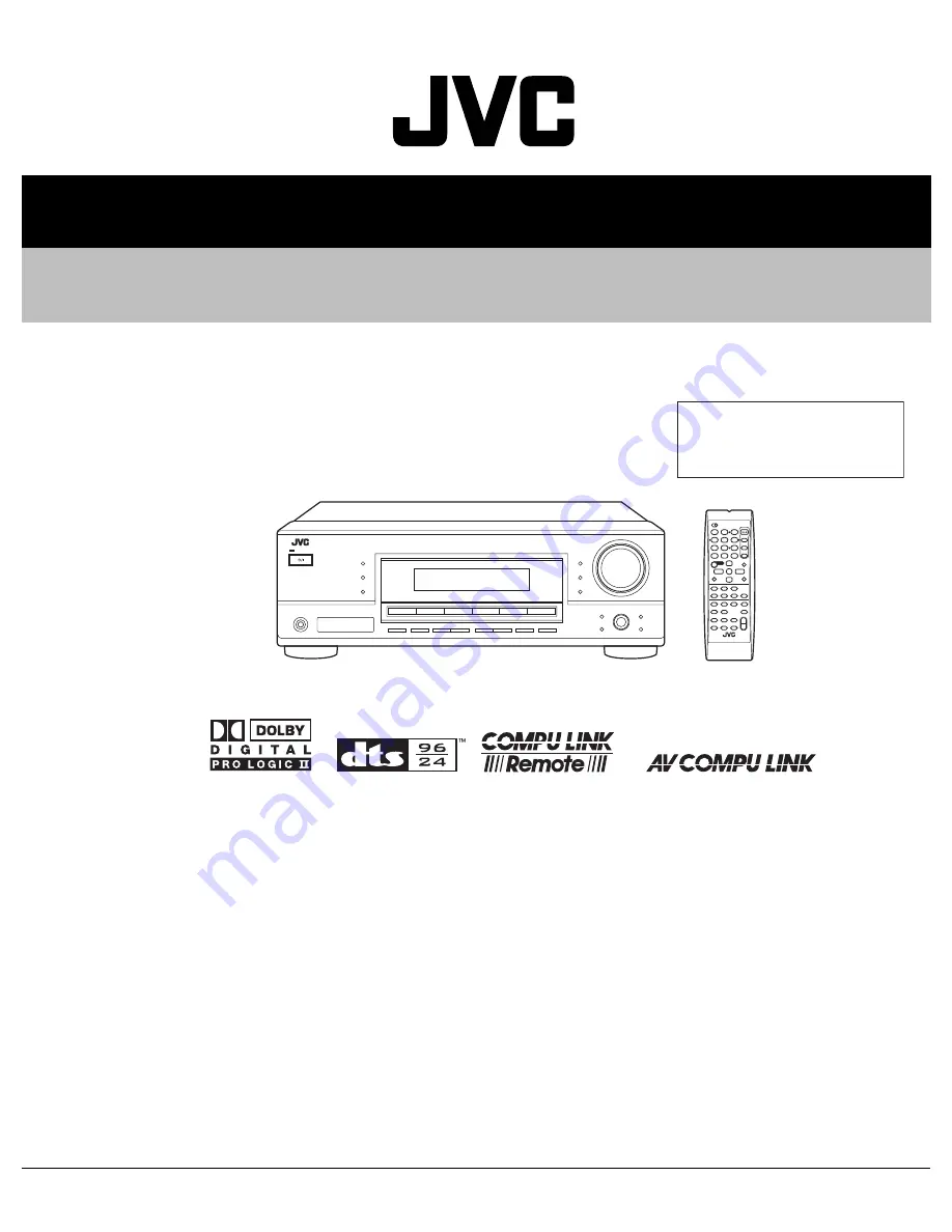 JVC RX-5040B Скачать руководство пользователя страница 1