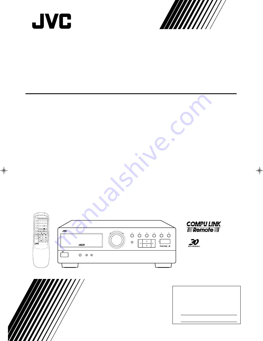 JVC RX-554VBK Instructions Manual Download Page 1