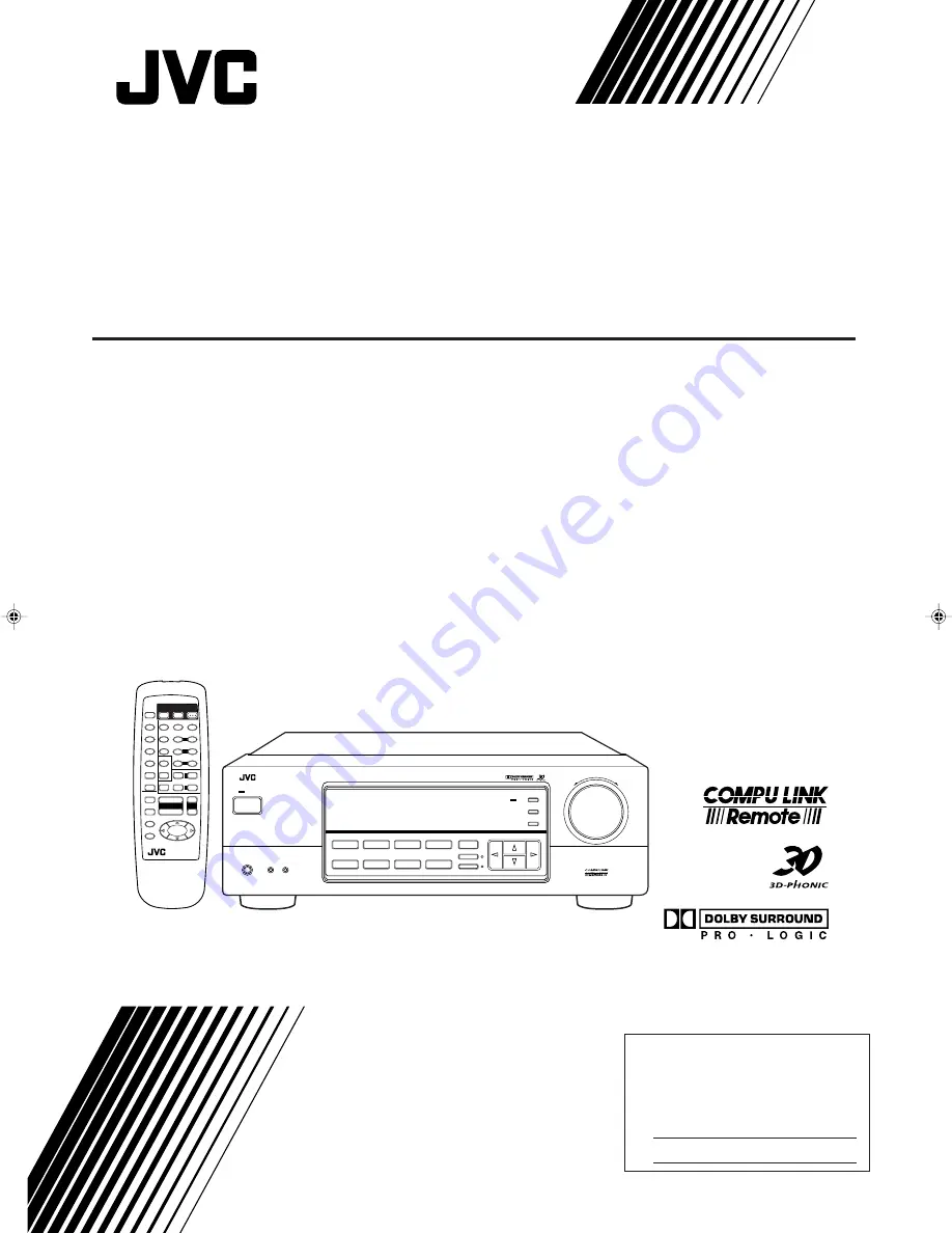 JVC RX-558VBK Instructions Manual Download Page 1