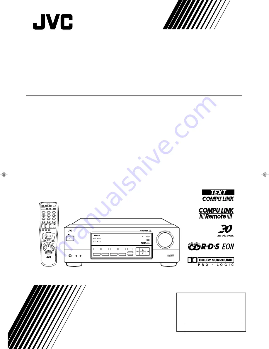 JVC RX-668RBK Instructions Manual Download Page 1