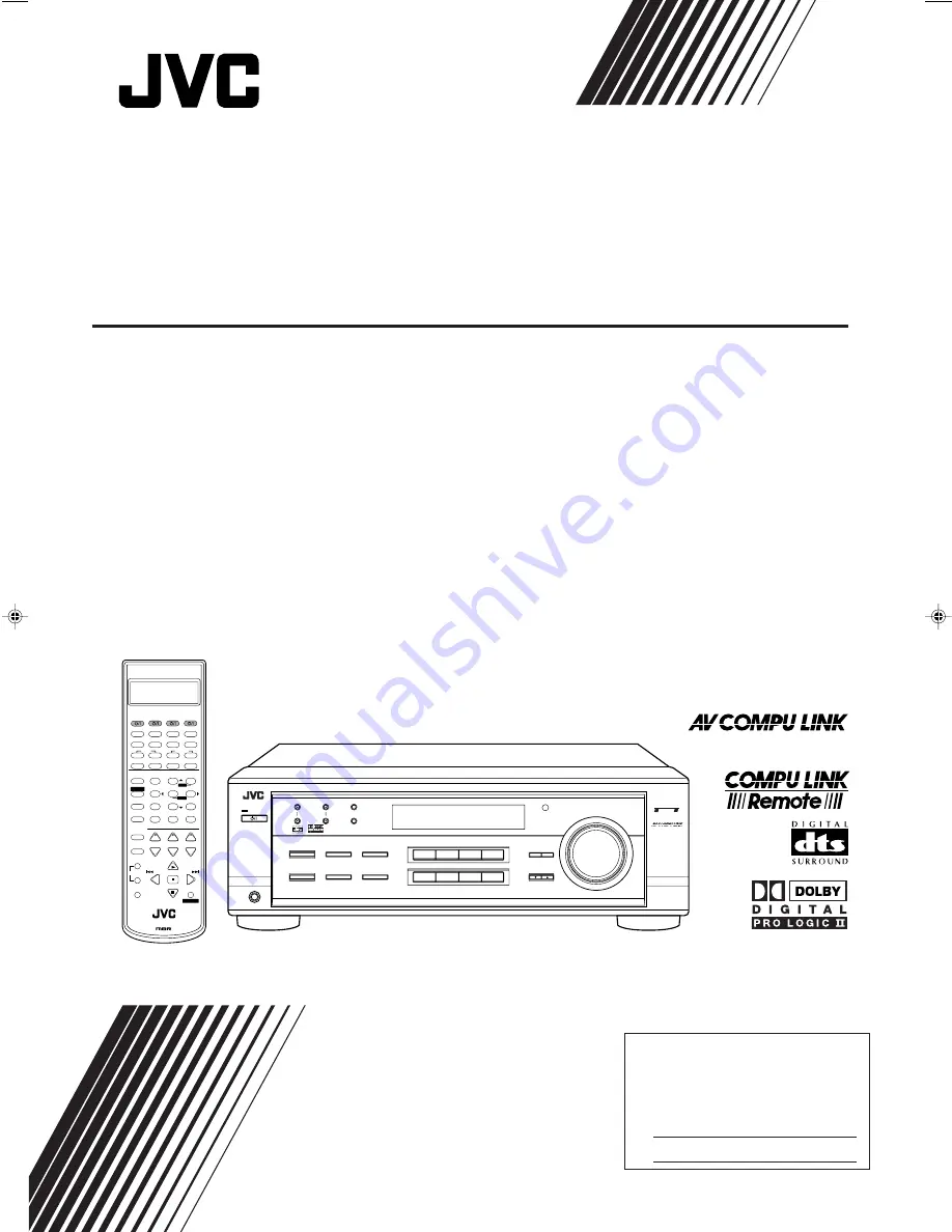 JVC RX-7020VBK Instructions Manual Download Page 1