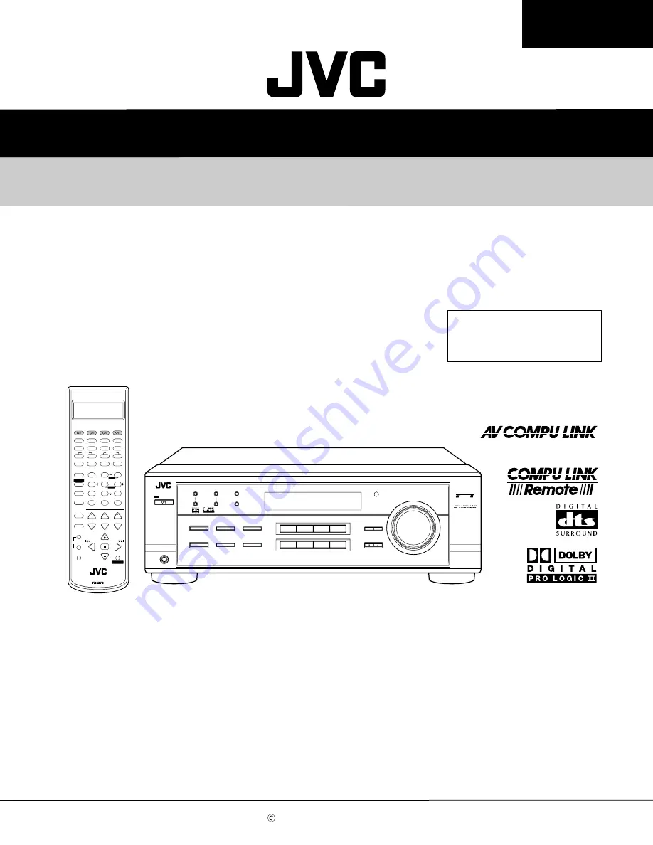 JVC RX-7020VBK Скачать руководство пользователя страница 1