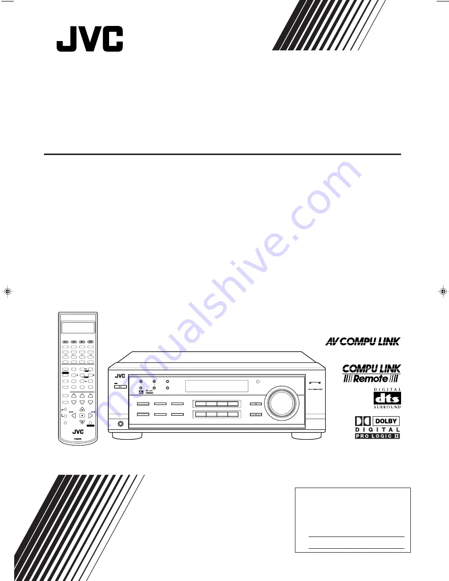 JVC RX-7022RBK Instructions Manual Download Page 1