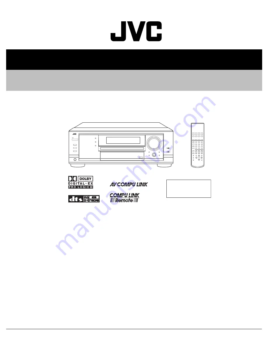 JVC RX-7030VBK Service Manual Download Page 1